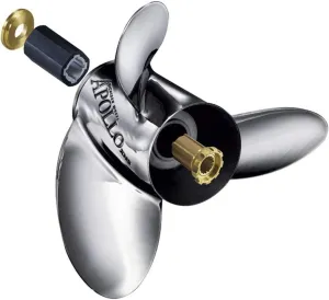 Michigan Wheel 993216 Apollo A-Series 4-Blade Stainless Steel Propeller - LH, 14" Diameter x 22" Pitch