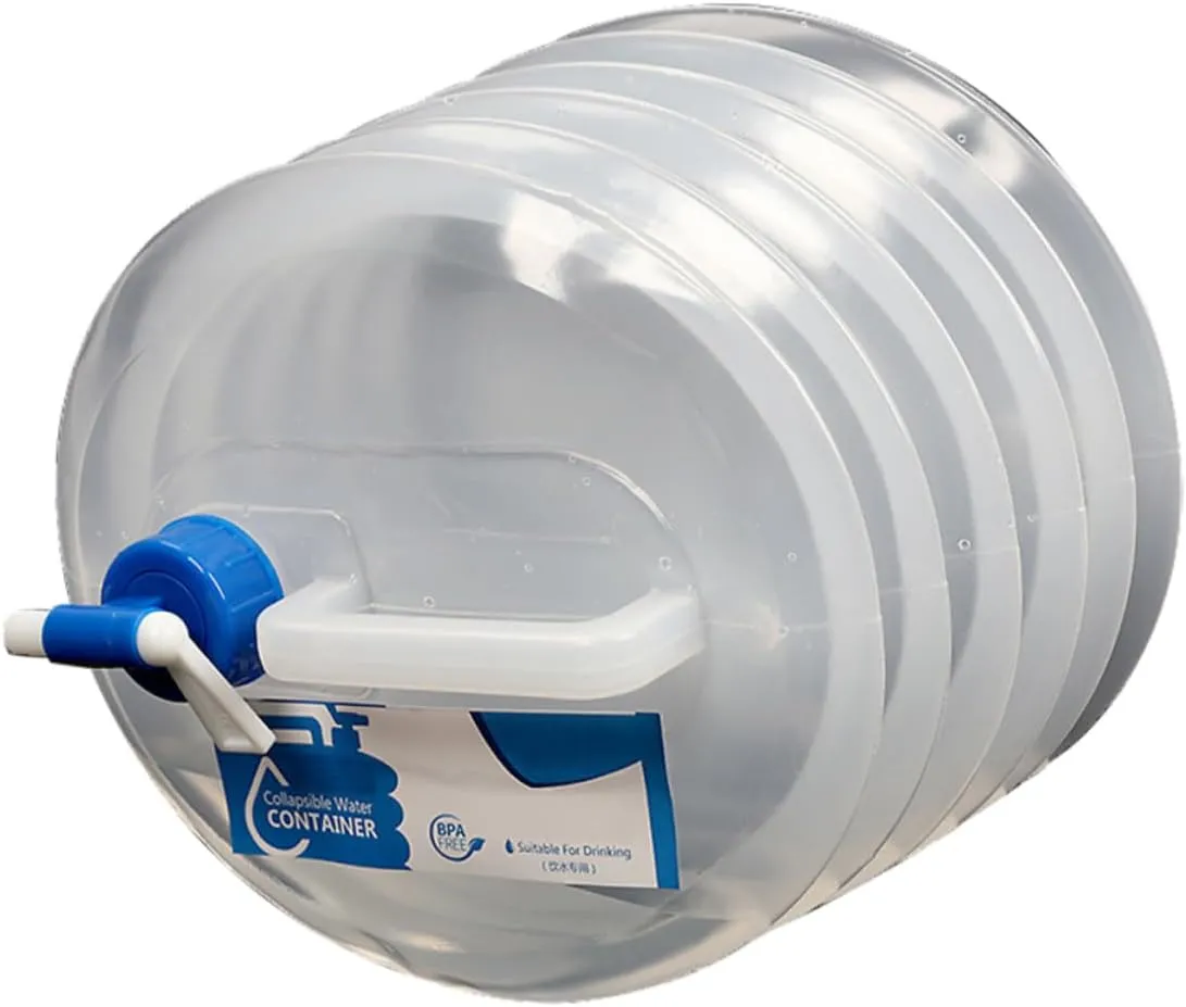 Mikikit Strong Collapsible Water Bucket Outdoor Water Holder Pe Material for Occasions