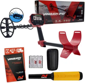 MINELAB Vanquish 340 Detector with 10 x 7 Coil and Pro-Find 35 Pinpointer