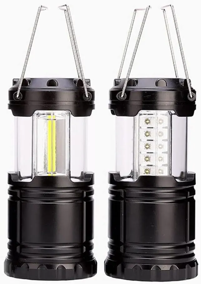 Mini 3*COB Tent Lamp LED Portable Lantern TelescopicTorch Camping Lamp Waterproof Emergency Light Powered by 3*AAA Working Light (Style: B)
