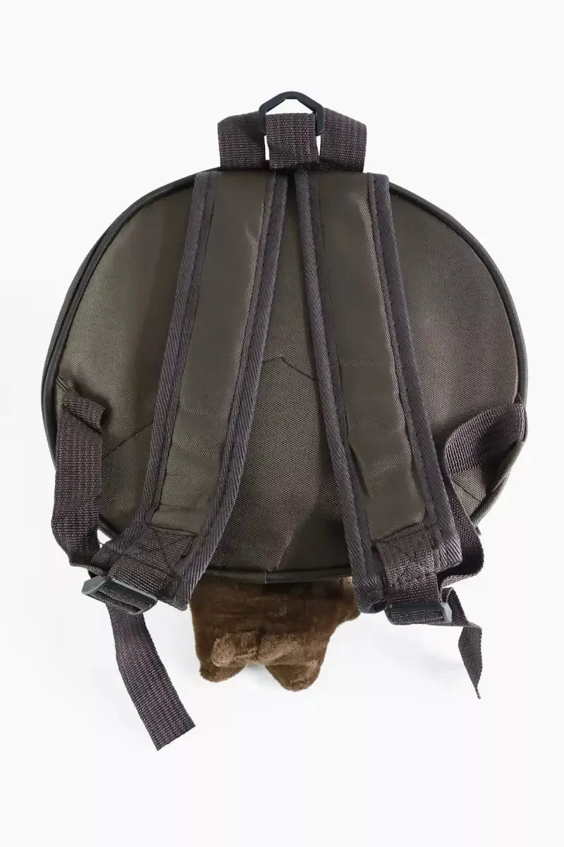 Mini Lightweight Kindergarten Cartoon Backpack For Kids - Dark Brown