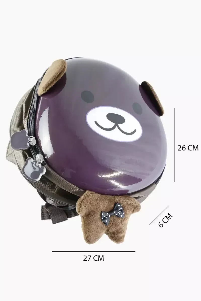 Mini Lightweight Kindergarten Cartoon Backpack For Kids - Dark Brown