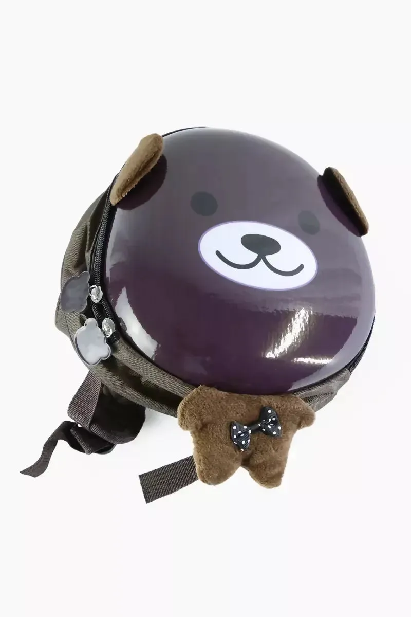 Mini Lightweight Kindergarten Cartoon Backpack For Kids - Dark Brown
