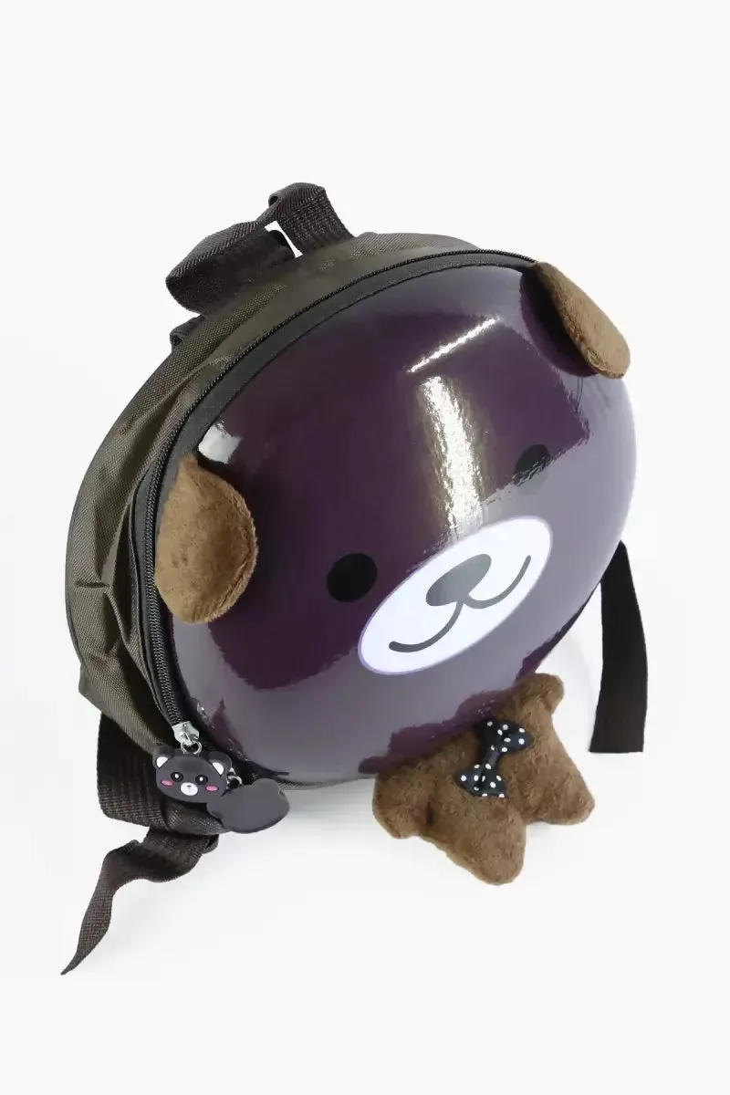 Mini Lightweight Kindergarten Cartoon Backpack For Kids - Dark Brown