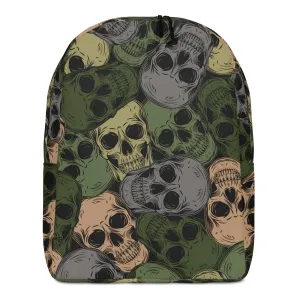 Minimalist Backpack | Skulls Camo in Green and Gray