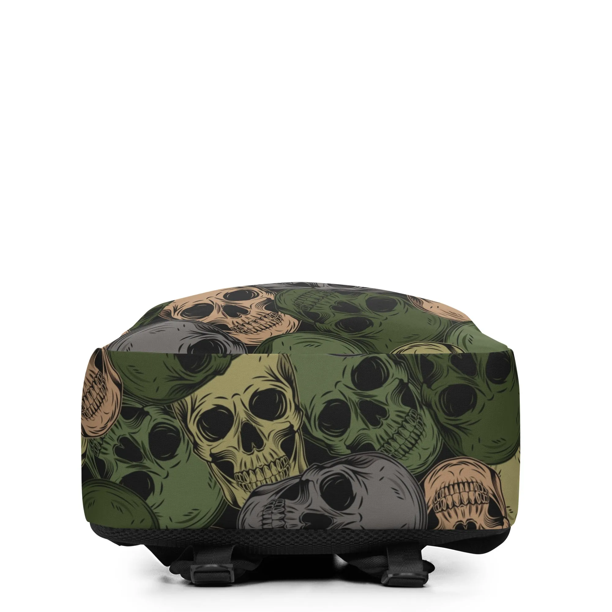 Minimalist Backpack | Skulls Camo in Green and Gray