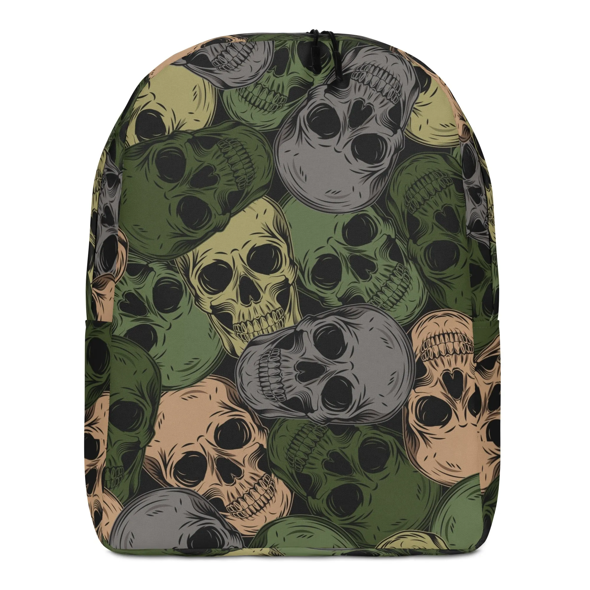 Minimalist Backpack | Skulls Camo in Green and Gray
