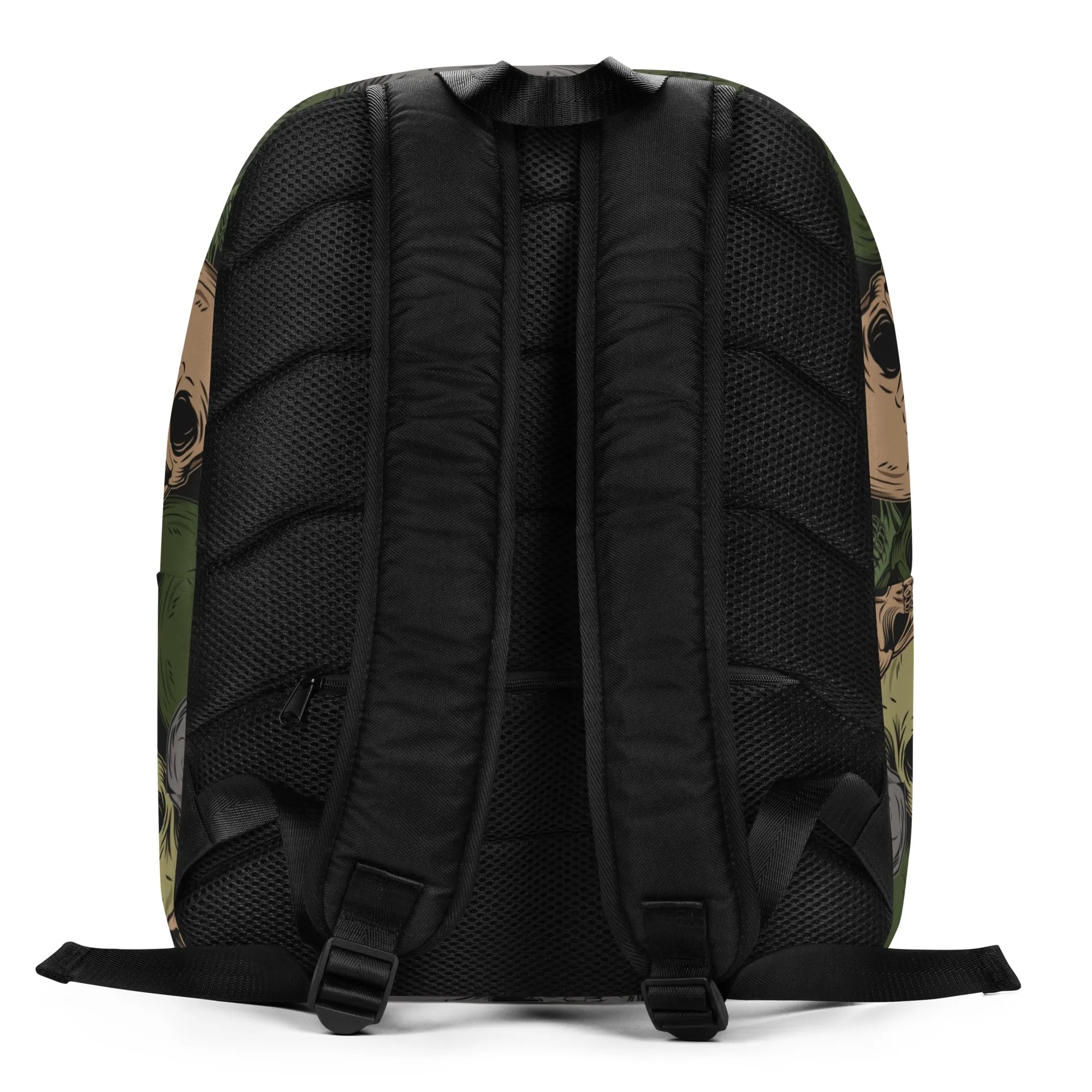 Minimalist Backpack | Skulls Camo in Green and Gray
