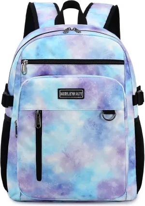 MIRLEWAIY Classical School Backpack Lightweight Bookbag Casual Daypack Travel Work Bag For Teenagers College Girls boys