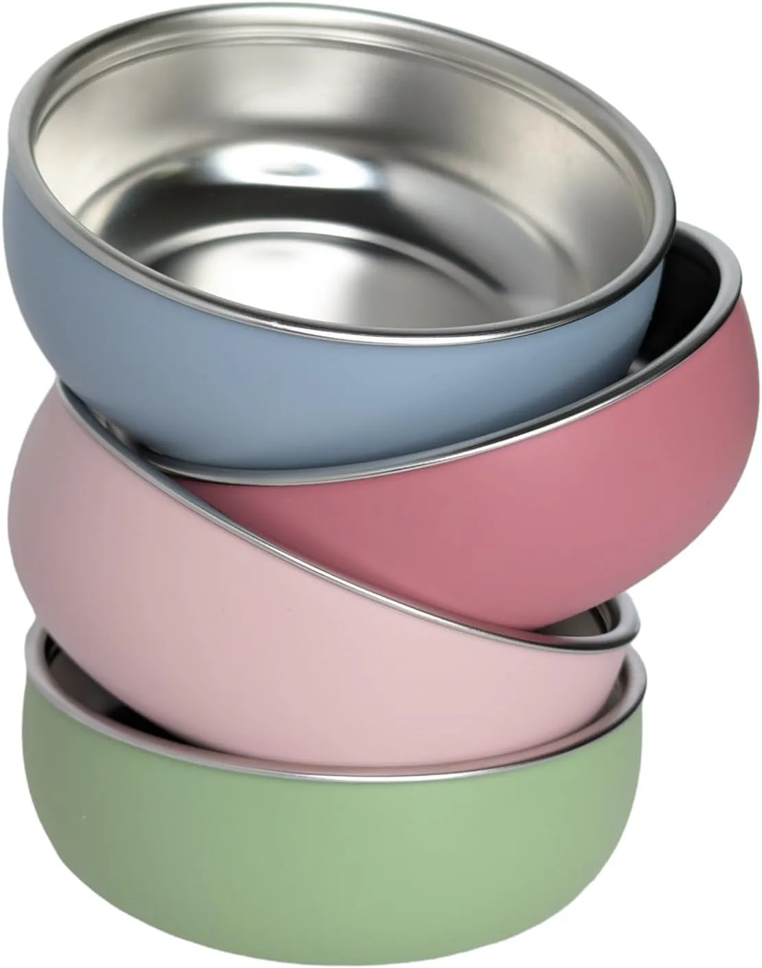 Monkey Proof™ Non-Toxic Stainless Steel Child Bowl 5” with Non-Slip Silicone Shell, Multi-color, (Set of 4 bowls) Unbreakable, Mess Free Feeding for Babies, Toddlers, Kids, BPA free