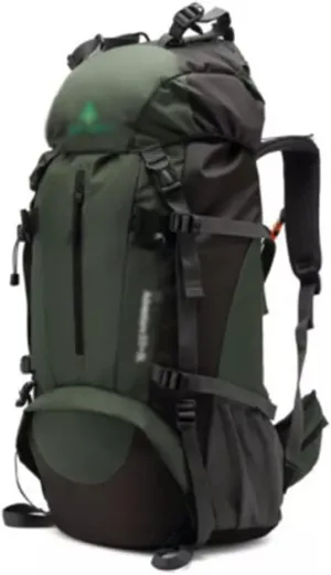 Mountaineering backpack hiking camping backpack large capacity mountaineering bag men 50L/60L(Black-soul Eater1,60L)