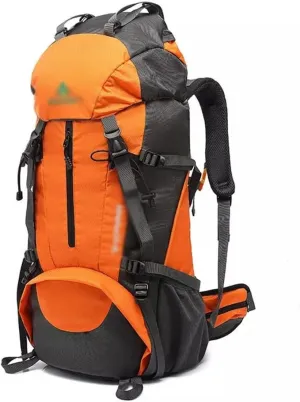 Mountaineering backpack hiking camping backpack large capacity mountaineering bag men 50L/60L(Black,50L)