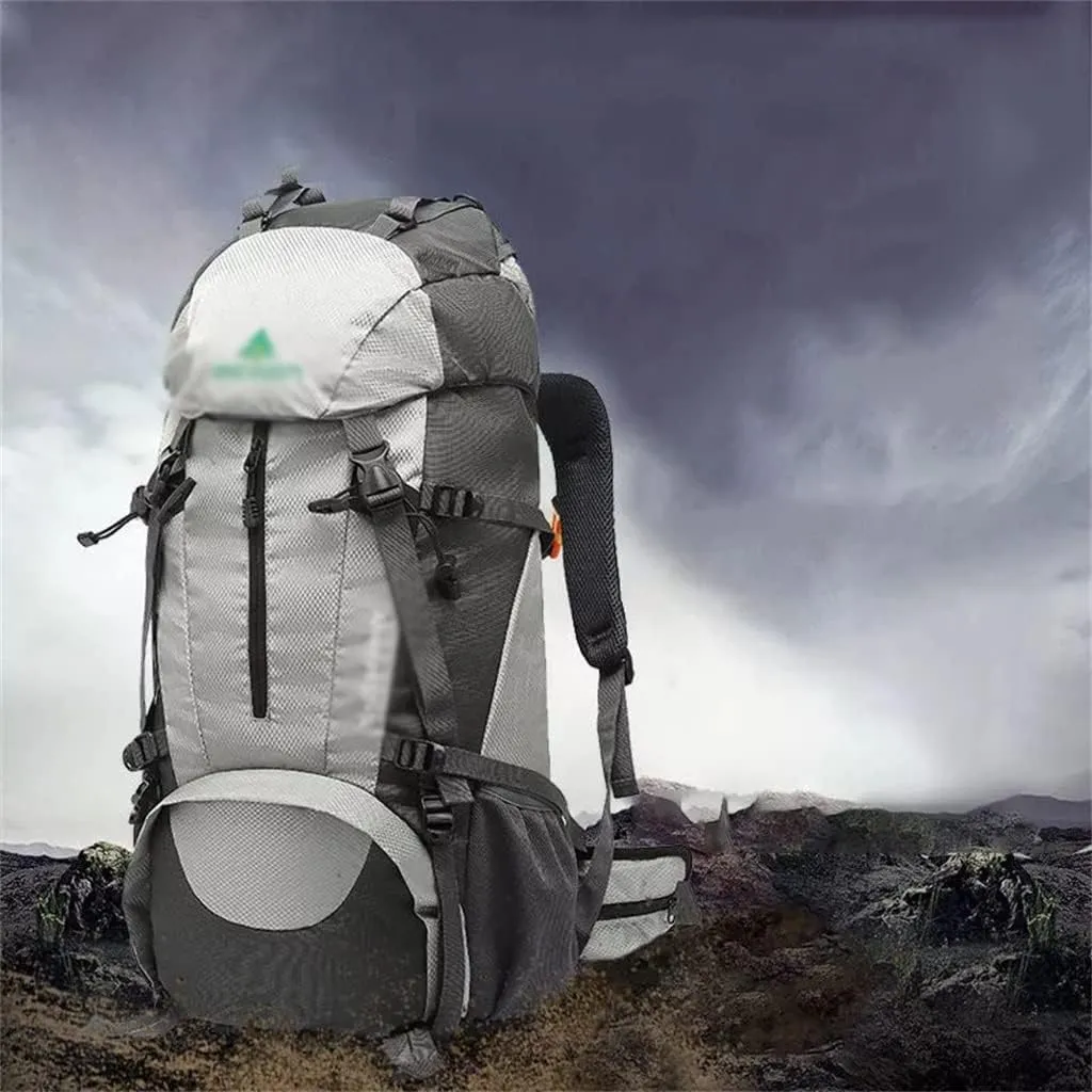 Mountaineering backpack hiking camping backpack large capacity mountaineering bag men 50L/60L(D,60L)