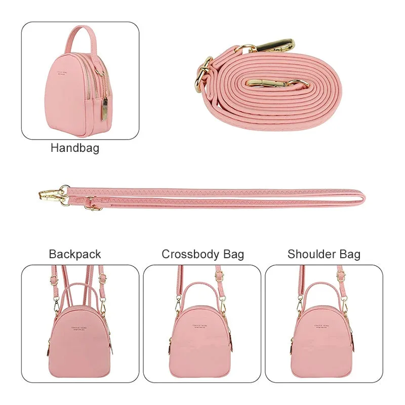 Multi-Compartment Lightweight Crossbody Bag