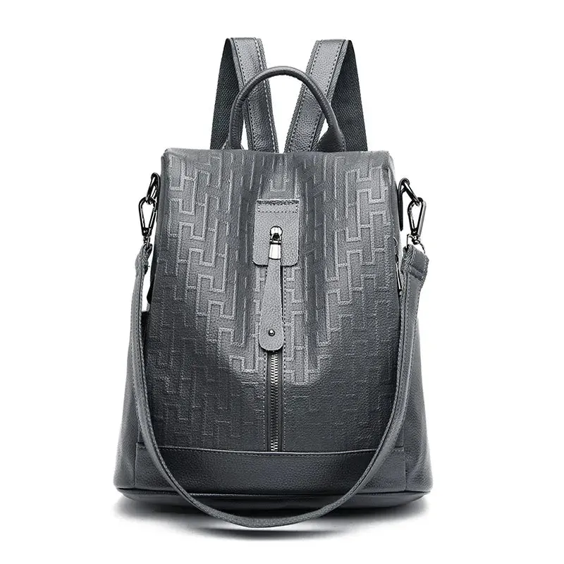 Multi-Function Backpack Trackable Leather Best-in-class Anti-Theft for Women