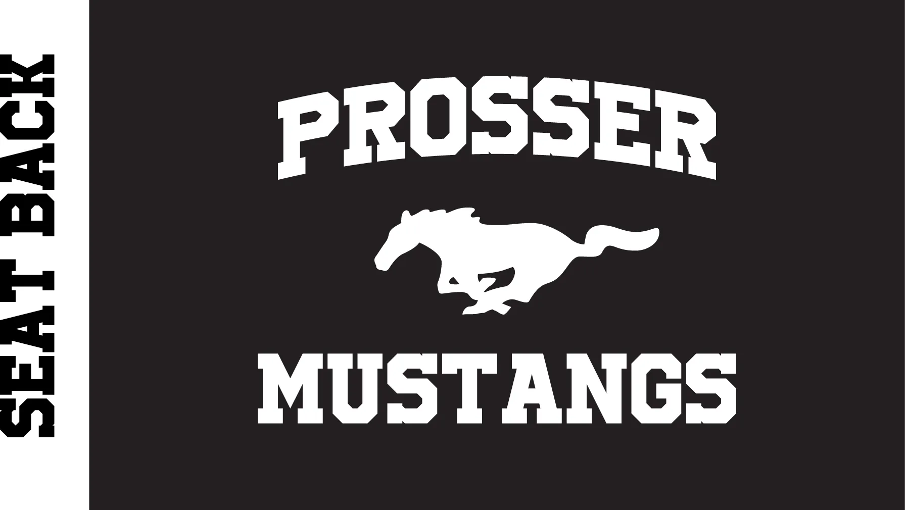 Mustangs Lightweight Stadium Seat For Bleachers