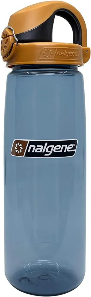 Nalgene On the Fly BPA-Free Water Bottle, Rhino with Brown/Black, 24 Oz