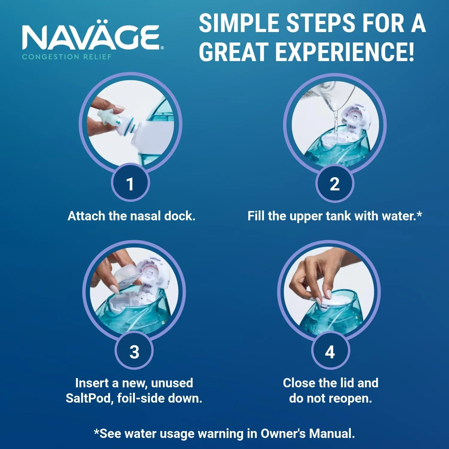 Navage Deluxe Bundle Nasal Irrigation System - Saline Nasal Rinse Kit with 1 Nose Cleaner, 30 Salt Pods, Black Travel Bag and 1 Countertop Caddy
