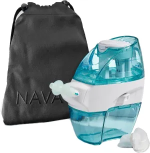 Navage Travel Bundle - Nasal Irrigation System - Saline Nasal Rinse Kit with 1 Navage Nose Cleaner, 30 Salt Pods and Black Travel Bag