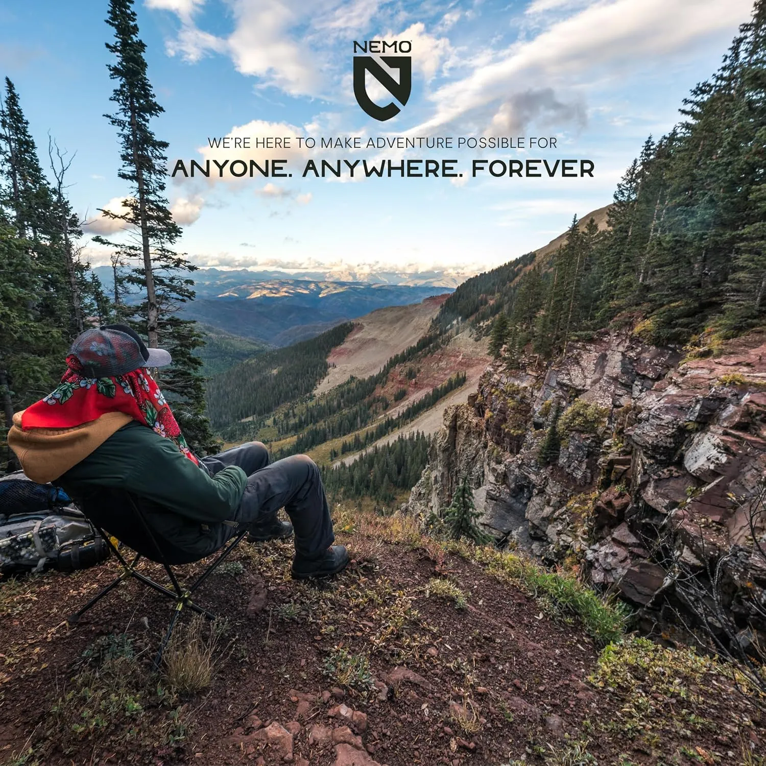 NEMO Moonlite Reclining Camp Chair - Hazy Aqua