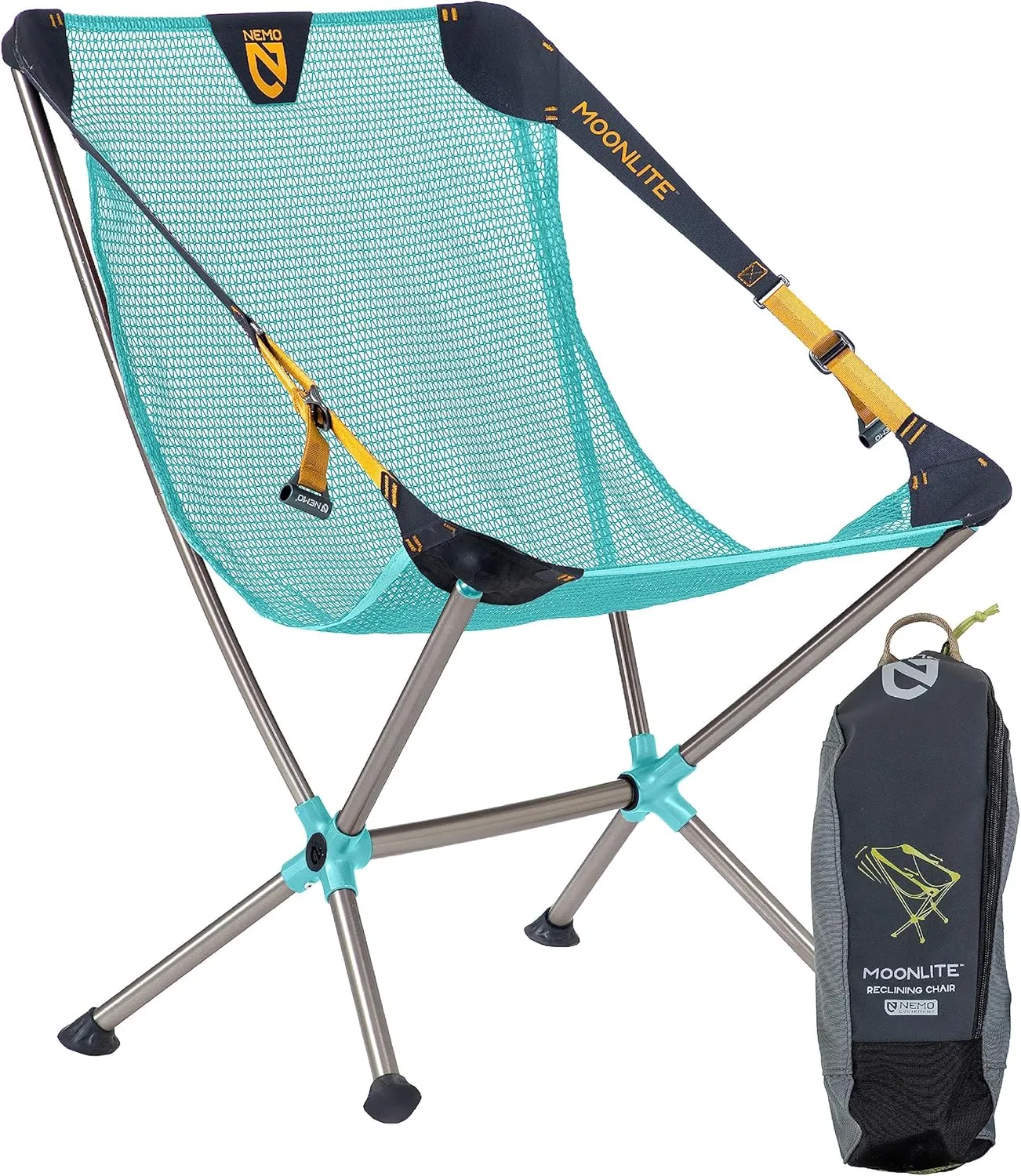 NEMO Moonlite Reclining Camp Chair - Hazy Aqua