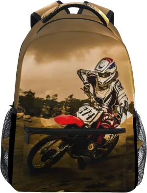 Nerxy Lightweight Dirt-Bike Motocross Motorcycle Vehicle Backpacks Women Bags Men Bookbag