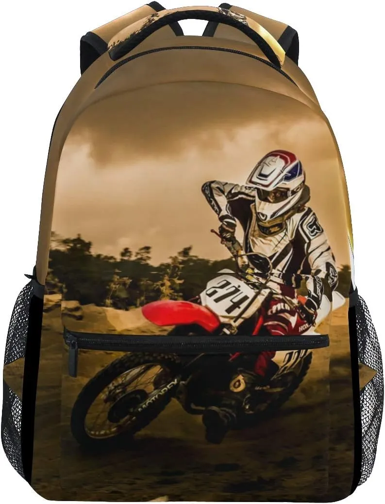 Nerxy Lightweight Dirt-Bike Motocross Motorcycle Vehicle Backpacks Women Bags Men Bookbag