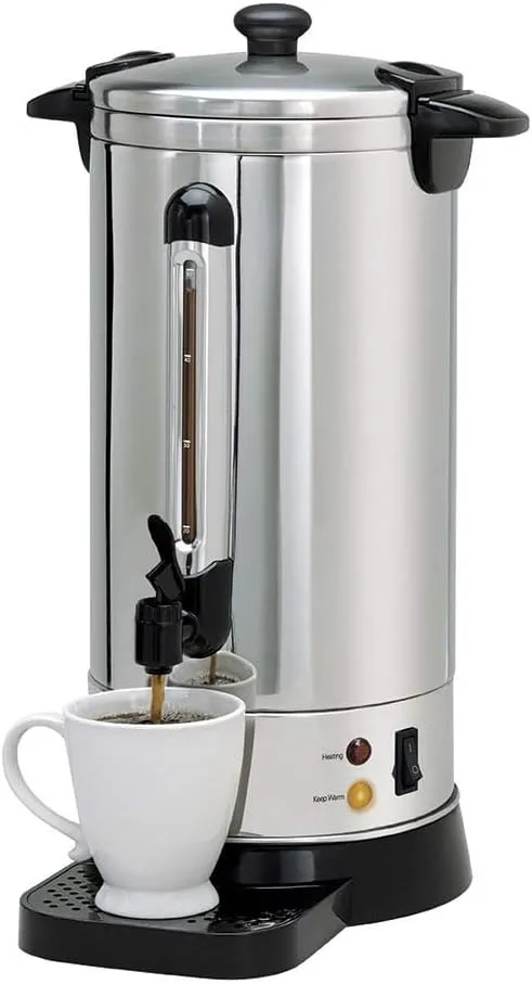 NESCO CU-50, Professional Coffee Urn, 50 Cups, Stainless Steel
