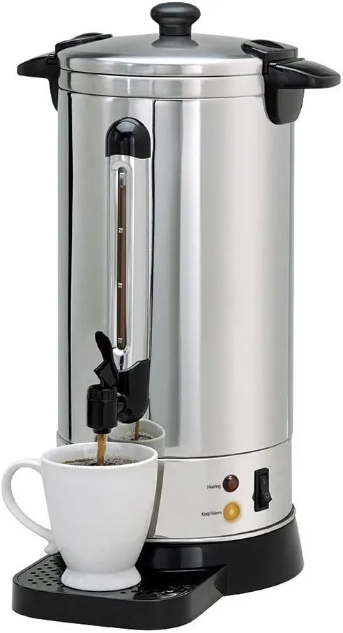 NESCO CU-50, Professional Coffee Urn, 50 Cups, Stainless Steel