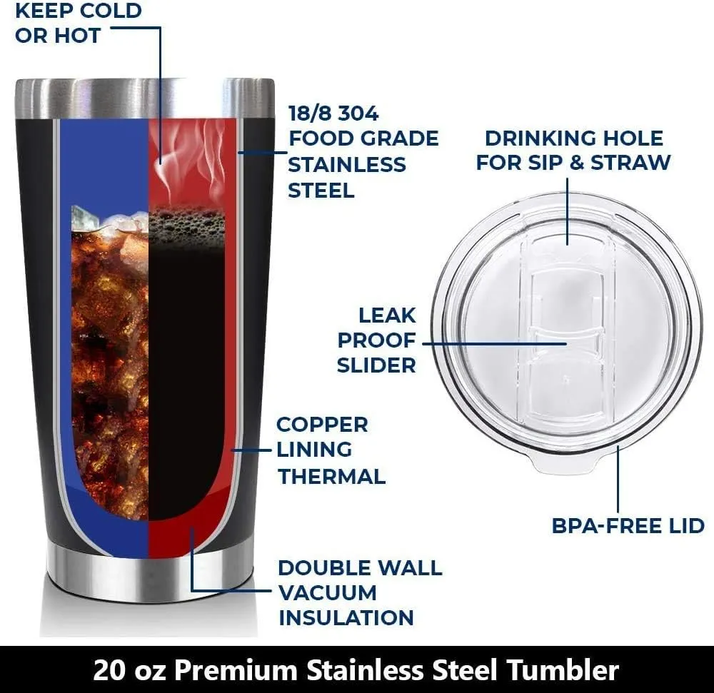 NewEleven Gifts For Him, Men - Gift For Men, Women, Dad, Husband, Friend - Thank You Gifts, Appreciation Gift, Graduation Presents For Men, Nurse, Teacher, Boss, Coworker - 20 Oz Tumbler