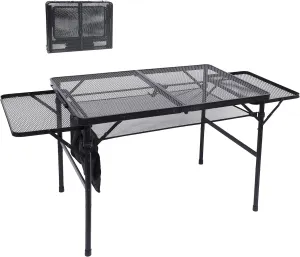 Nice C Camping Chairs, Oversized XL Padded Camping Chair Grill Table, Outdoor Grill Table, Camping Table, Tailgate Table Adjustable Height & Width