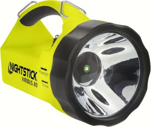 Nightstick XPR-5580G Viribus 80 Intrinsically Safe 300 Lumens Dual-Light Lantern, Flashlight, Floodlight, Strobe Light | Rechargeable Firefighter Industrial Flashlight [Green/Black]