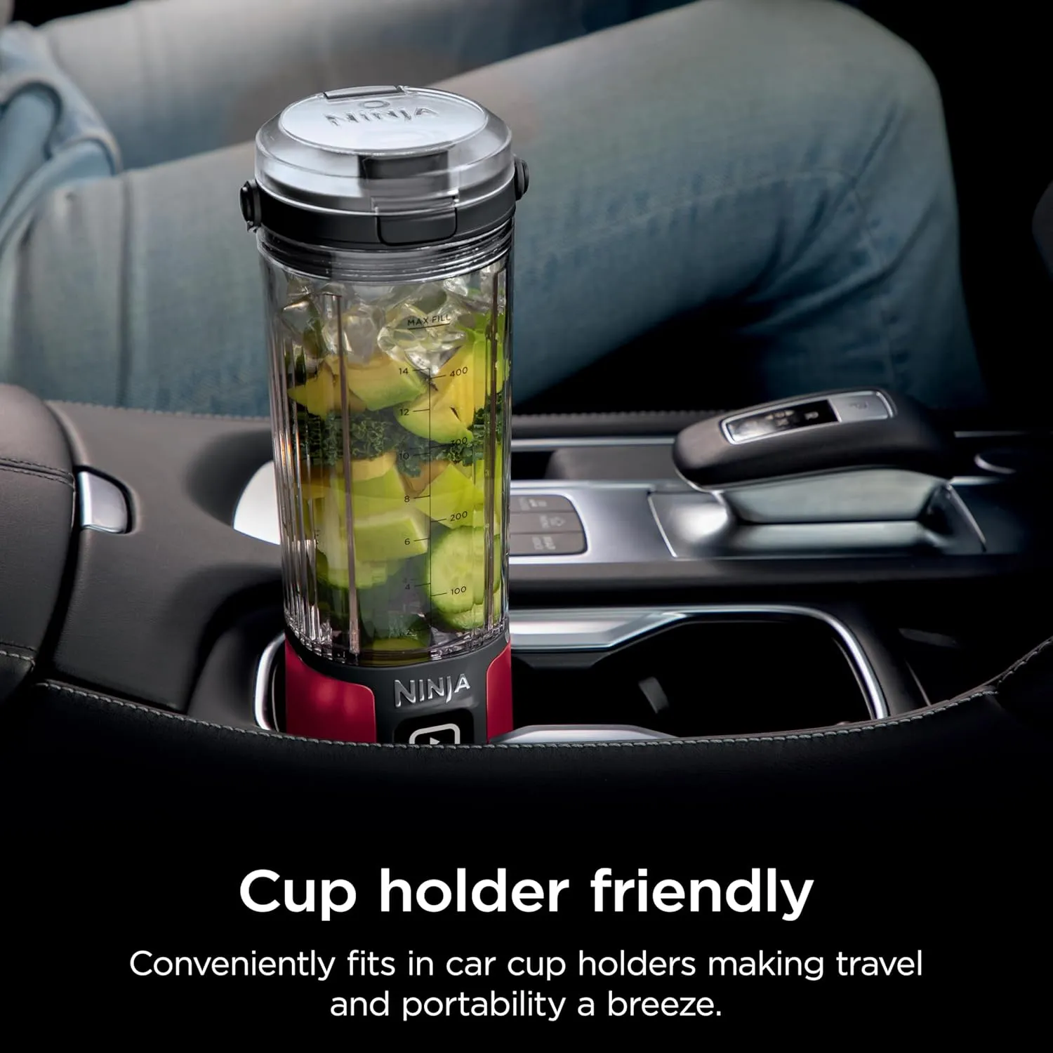 Ninja Blast Portable Blender & Accessories, Cordless, 18oz. Vessel, Personal Blender for Shakes & Smoothies, Leakproof Lid & Sip Spout, USB-C Cord, Dishwasher Safe Parts, BPA Free, Red, CL155ARD