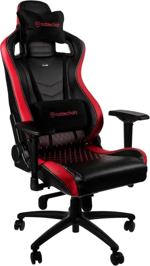 noblechairs Epic Reclining Gaming Chair and Reclining Office Chair, PU Faux Leather, Mousesports Edition, Black/Red