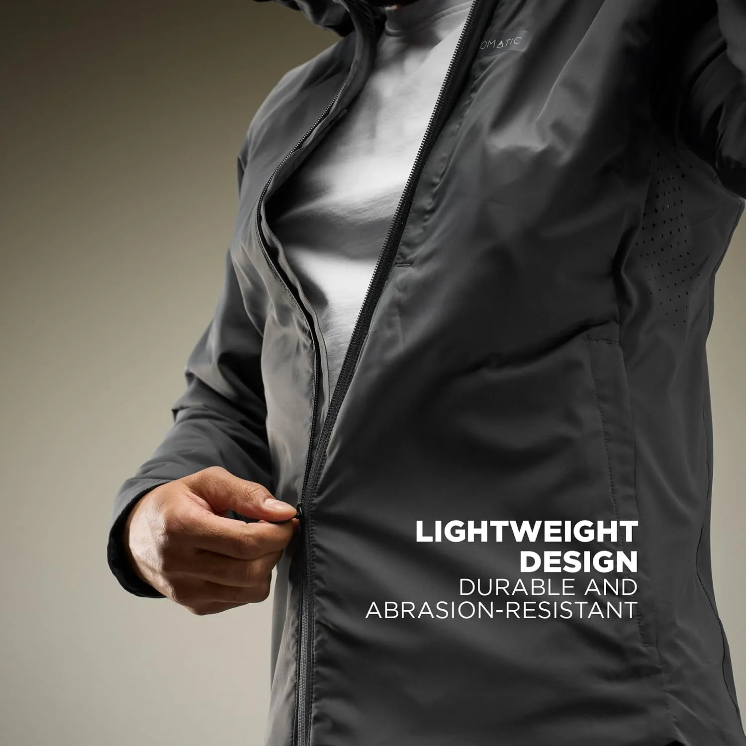 NOMATIC Outset Jacket - Hoodie: Ultimate Mens Lightweight Travel Jacket, Water & Stain Resistant, Breathable, Insulated