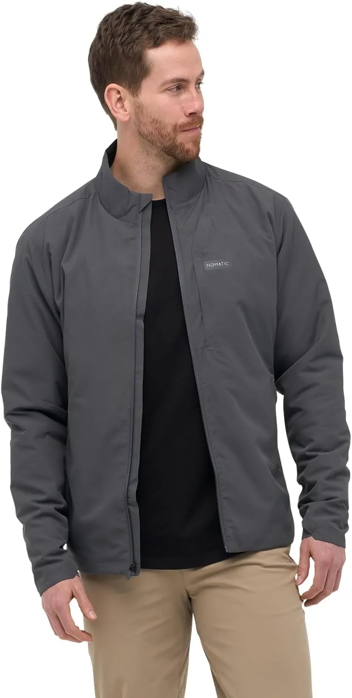 NOMATIC Outset Jacket: Mens Lightweight Travel Jacket, Water & Stain Resistant, Collapsible Jacket Folds into a Travel Pillow