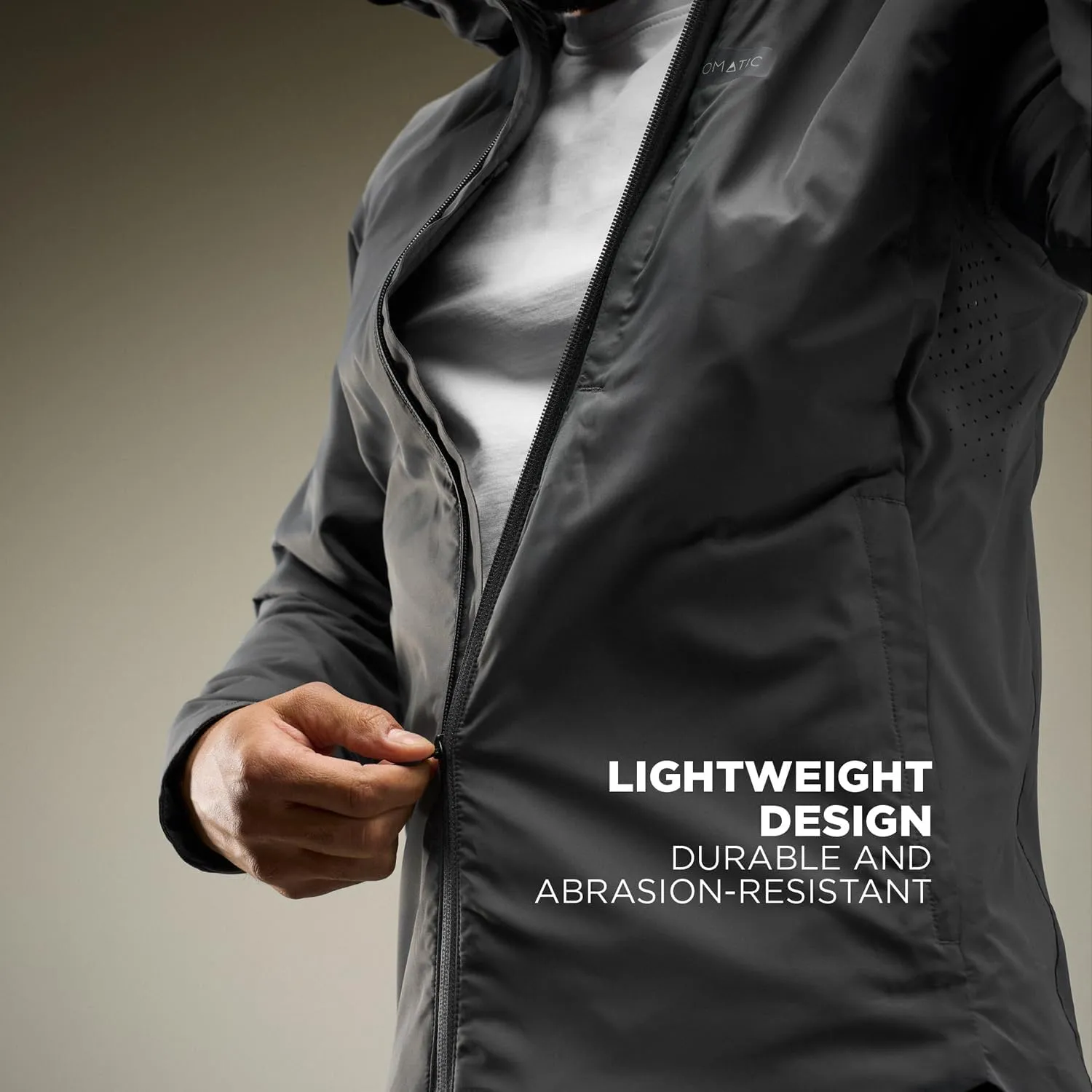 NOMATIC Outset Jacket: Mens Lightweight Travel Jacket, Water & Stain Resistant, Collapsible Jacket Folds into a Travel Pillow