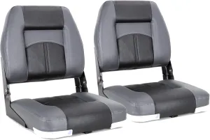NORTHCAPTAIN T1 Deluxe Low Back Folding Boat Seat,Stainless Steel Screws Included