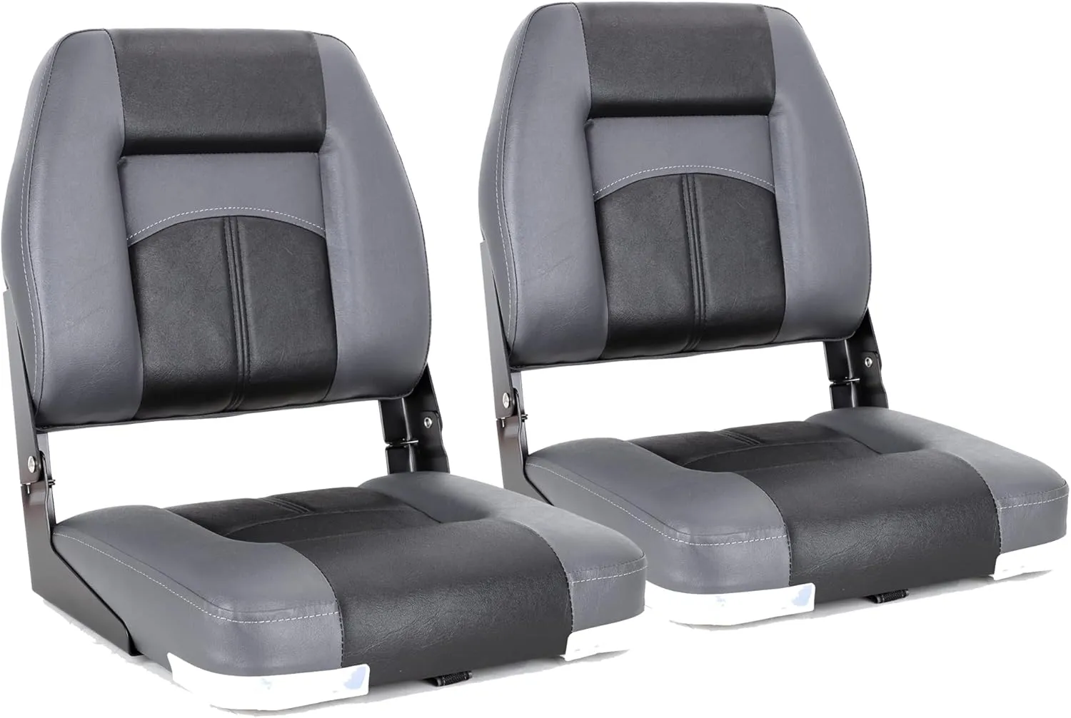 NORTHCAPTAIN T1 Deluxe Low Back Folding Boat Seat,Stainless Steel Screws Included