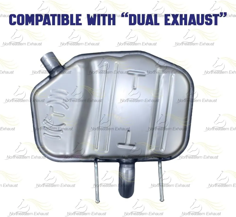 Northeastern Exhaust | Stainless Steel Passenger Side Rear Muffler Compatible for Buick Regal 2011-2017 2.4L | For Dual Exhaust | Free Clamp Included