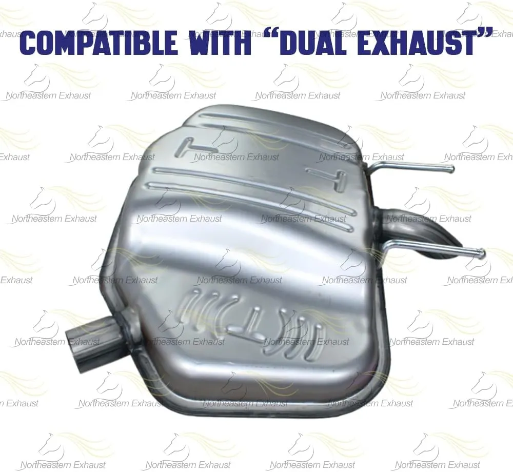 Northeastern Exhaust | Stainless Steel Passenger Side Rear Muffler Compatible for Buick Regal 2011-2017 2.4L | For Dual Exhaust | Free Clamp Included