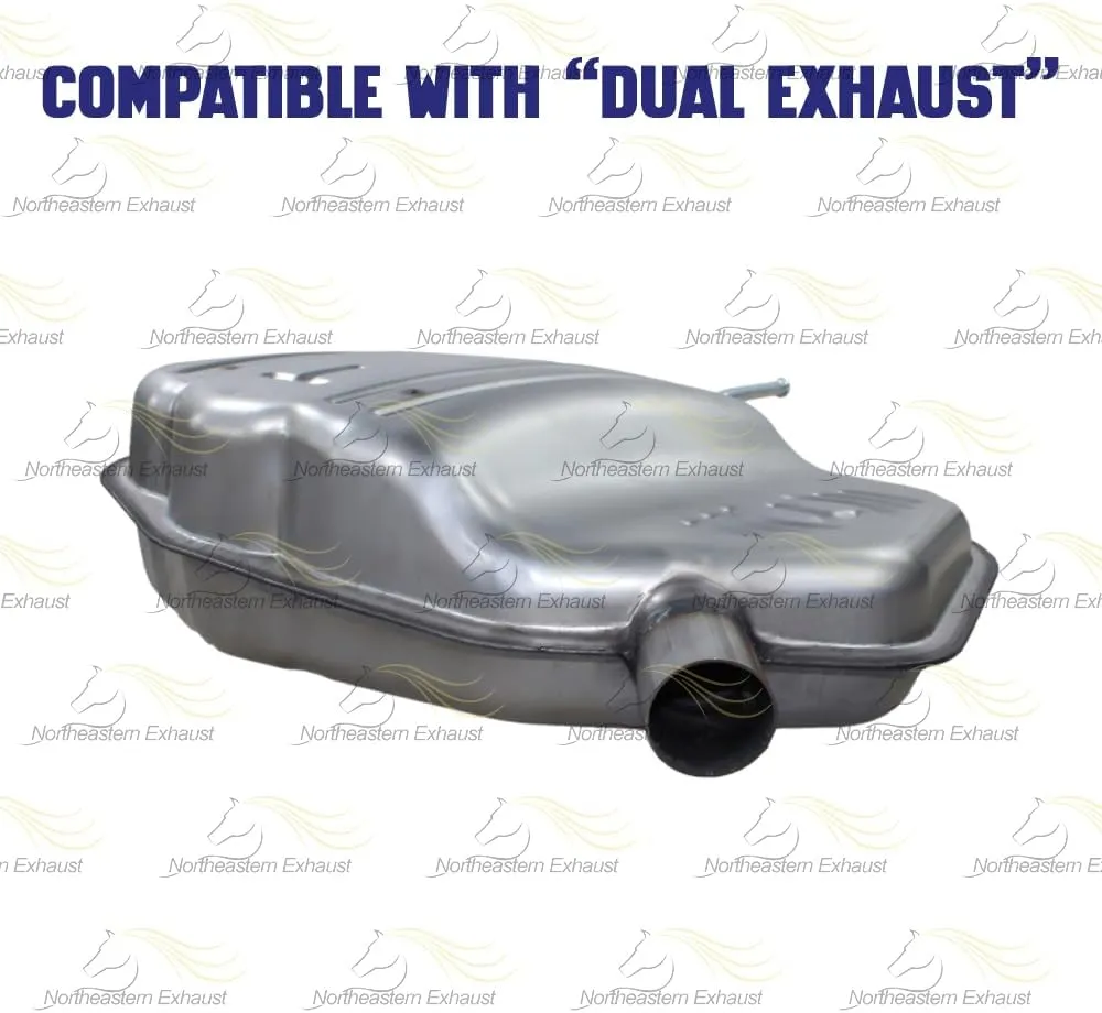 Northeastern Exhaust | Stainless Steel Passenger Side Rear Muffler Compatible for Buick Regal 2011-2017 2.4L | For Dual Exhaust | Free Clamp Included
