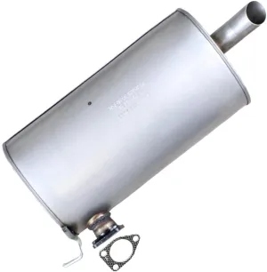 Northeastern Exhaust | Stainless Steel Rear Muffler Exhaust Compatible for Mitsubishi Outlander 2014-2018 2.4L - Includes Gasket | Automotive Replacement Part
