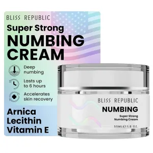Numbing Cream with Vitamin C, Lecithin & Arnica – Nourishing Skin Support – Lightweight, Non-Greasy Formula, 1.8 oz