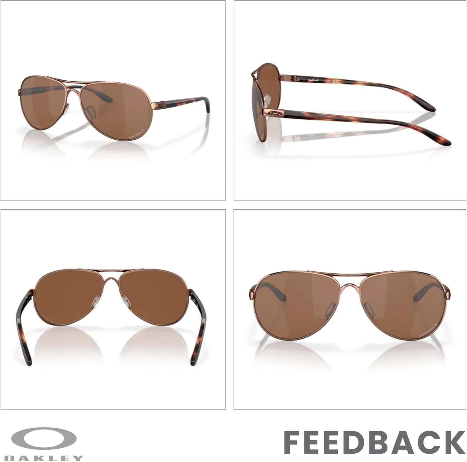 Oakley Feedback OO4079 Sunglasses For Women   BUNDLE Leash  Designer iWear Care Kit