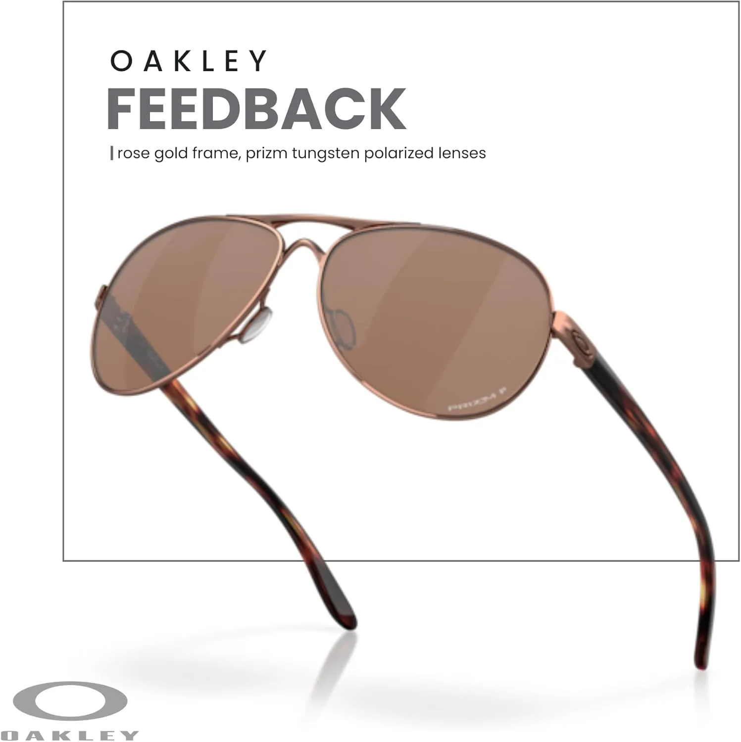 Oakley Feedback OO4079 Sunglasses For Women   BUNDLE Leash  Designer iWear Care Kit