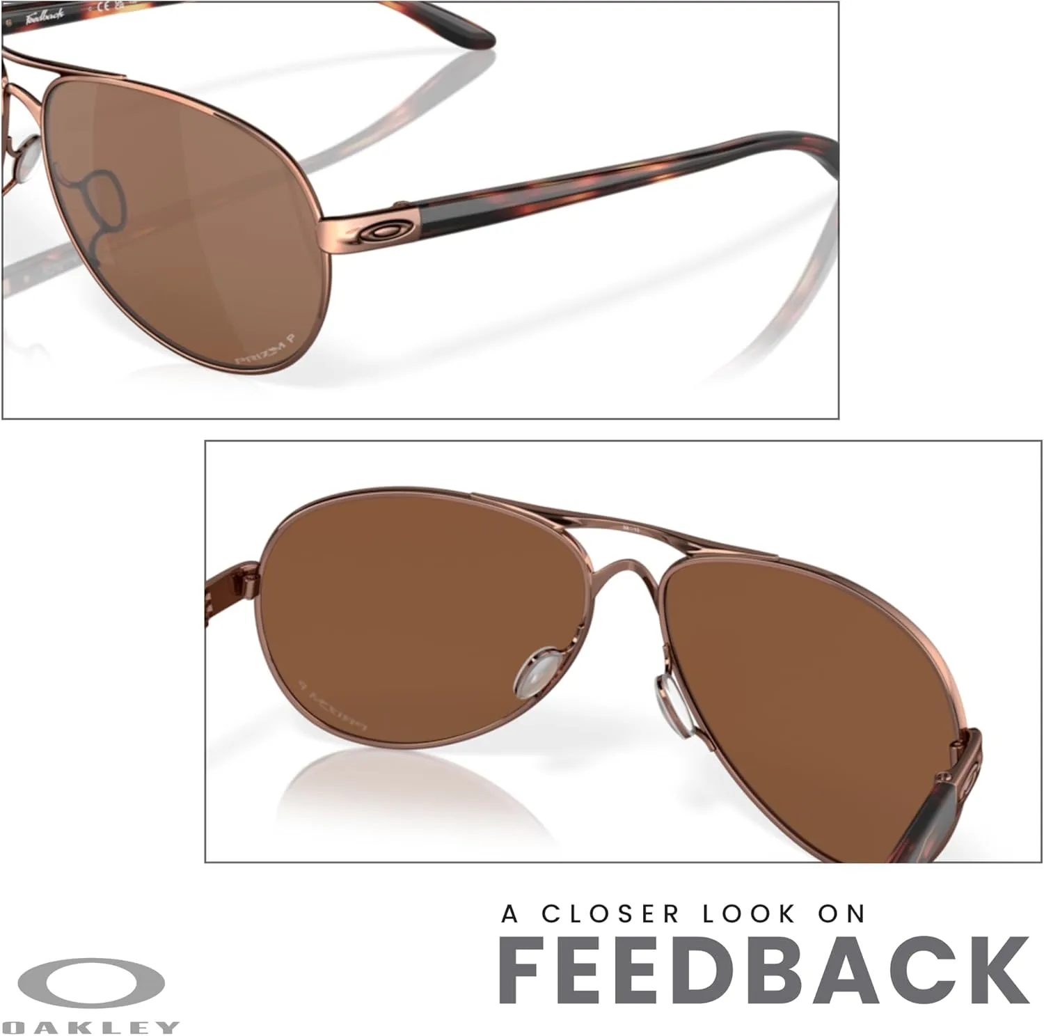 Oakley Feedback OO4079 Sunglasses For Women   BUNDLE Leash  Designer iWear Care Kit