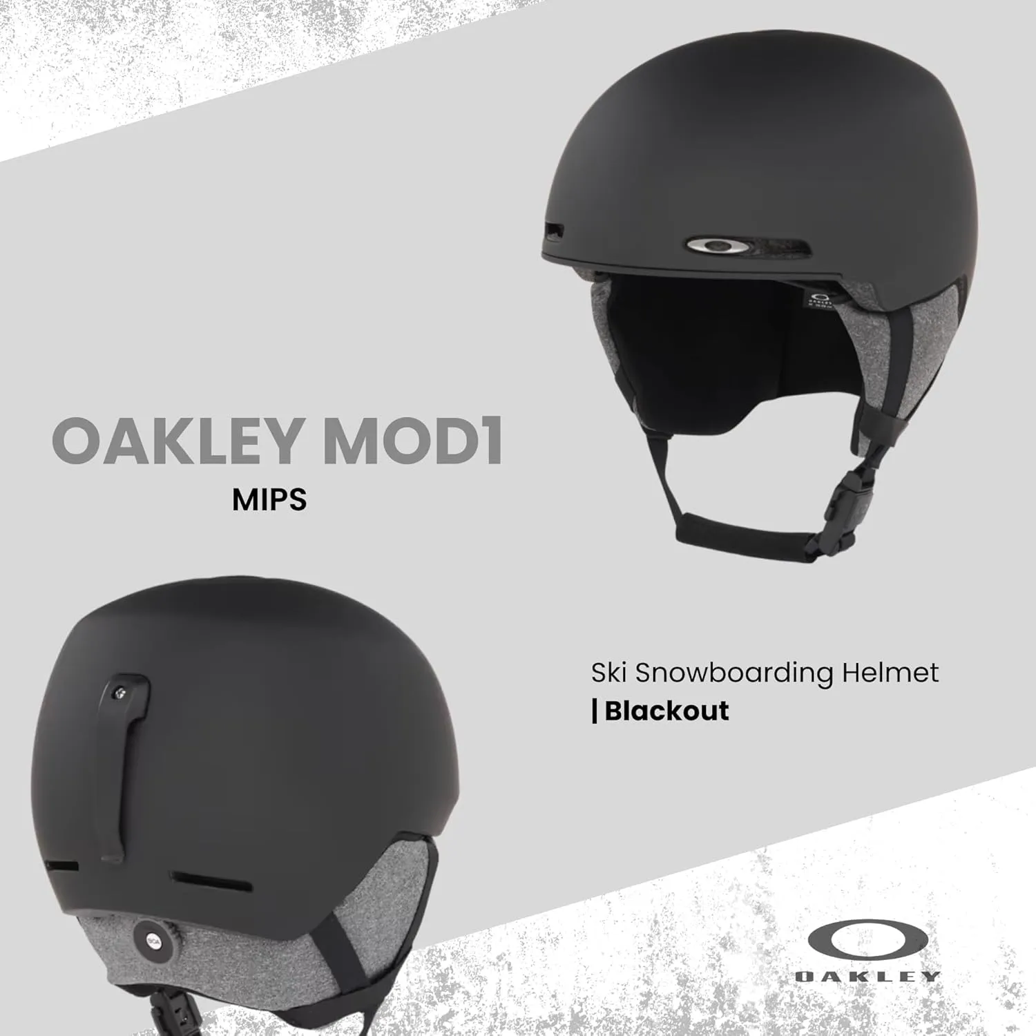 Oakley MOD1 MIPS Ski Snowboarding Helmet for Men for Women   Bundle with Designer iWear Collapsible Water Bottle with Carabiner