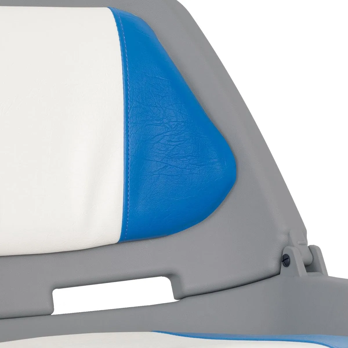 Oceansouth Fisherman Folding Boat Seat (Blue/White) fishing chair all purpose canoe accessories gear boat seats camo seat covers paddle board waterproof padded folding boating swivel jon bench