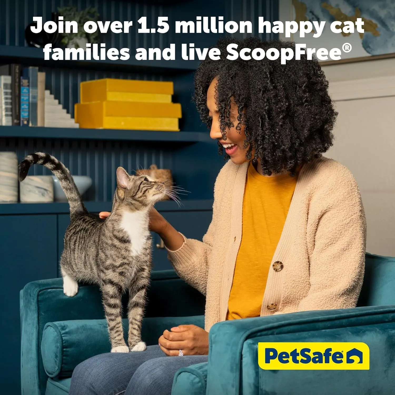 Official PetSafe ScoopFree Stainless Steel Reusable Tray - Includes 4.3 lb. of Premium Non-Clumping Crystal Cat Litter, Fresh Scent